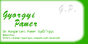 gyorgyi pamer business card